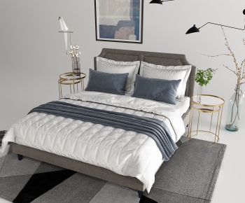 Modern Double Bed-ID:560506754