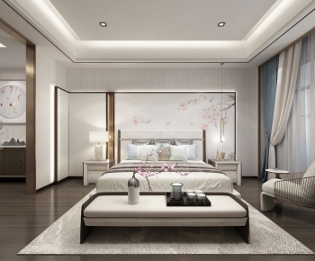 New Chinese Style Bedroom-ID:487068585