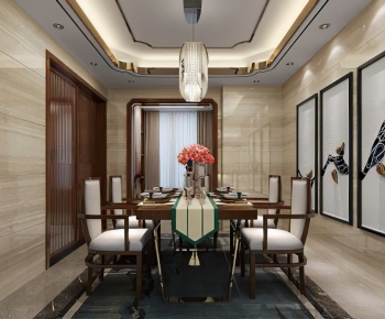 New Chinese Style Dining Room-ID:545025347