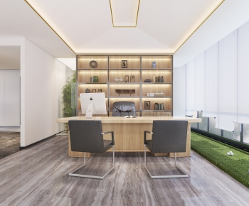 New Chinese Style Manager's Office-ID:602684448