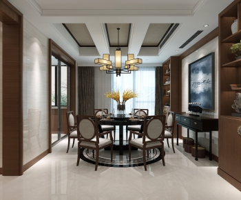 New Chinese Style Dining Room-ID:935812897