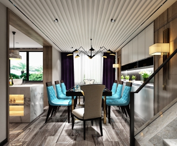 Post Modern Style Dining Room-ID:134607881