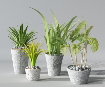 Modern Potted Green Plant-ID:685240897