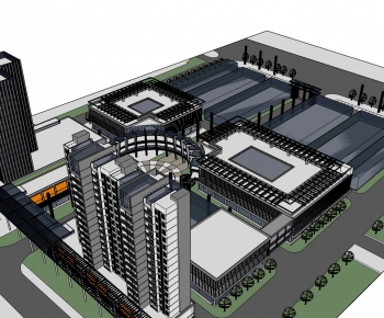 Modern Architectural Bird's-eye View Planning-ID:418252344