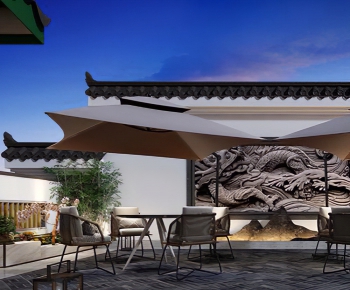 New Chinese Style Courtyard/landscape-ID:494053822