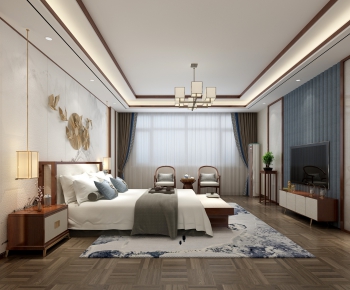 New Chinese Style Bedroom-ID:181543222