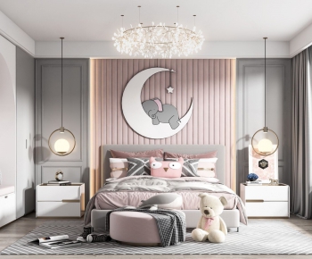 Nordic Style Girl's Room Daughter's Room-ID:664729956