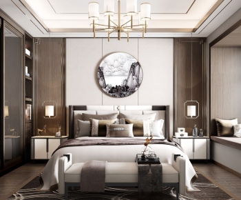 New Chinese Style Bedroom-ID:420311439