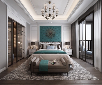 Simple European Style Bedroom-ID:293688138