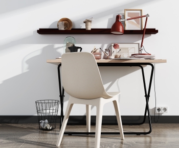 Nordic Style Computer Desk And Chair-ID:975542876