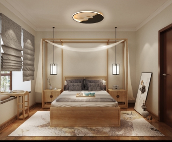 New Chinese Style Bedroom-ID:424226984