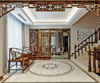 New Chinese Style Hallway-ID:236526877