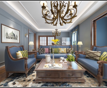 American Style A Living Room-ID:587793983