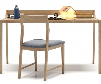 Nordic Style Computer Desk And Chair-ID:719248382