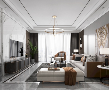 Modern A Living Room-ID:596648212