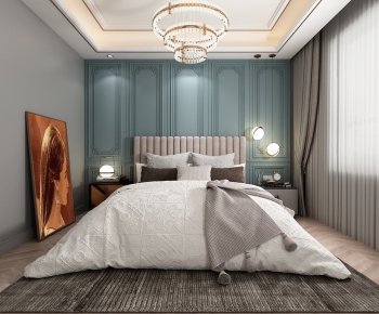 Simple European Style Bedroom-ID:629954697