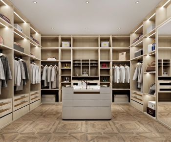 Modern Clothes Storage Area-ID:877562662
