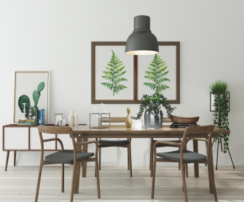 Nordic Style Dining Table And Chairs-ID:108282256