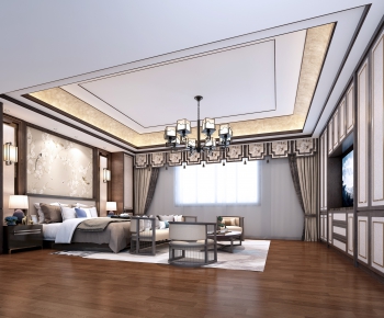 New Chinese Style Bedroom-ID:263511834