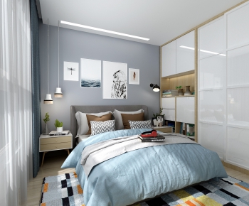 Nordic Style Bedroom-ID:446951272