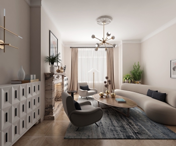 Modern A Living Room-ID:498963577