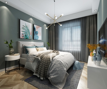 Nordic Style Bedroom-ID:698982967