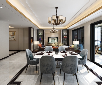 New Chinese Style Dining Room-ID:339025832