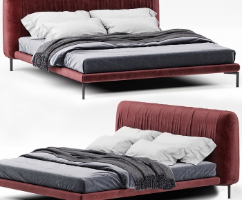Modern Double Bed-ID:545800623