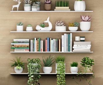 Modern Potted Green Plant-ID:769315976