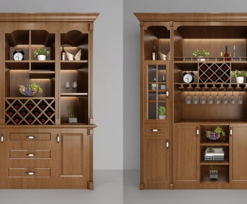 American Style Wine Cabinet-ID:449303239