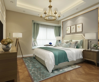 Simple European Style Bedroom-ID:430808343