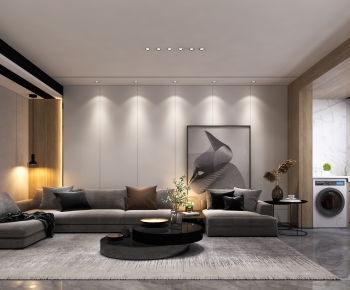 Modern A Living Room-ID:337795696