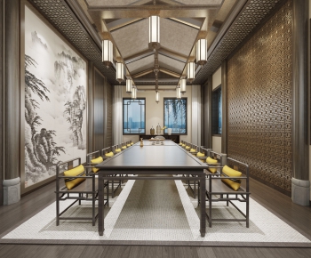 New Chinese Style Meeting Room-ID:965246624