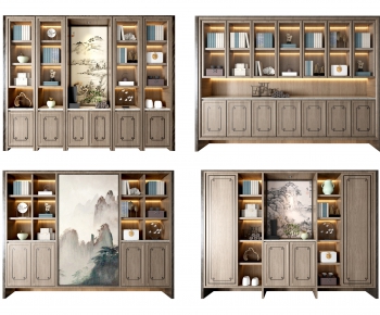 New Chinese Style Bookcase-ID:595859835
