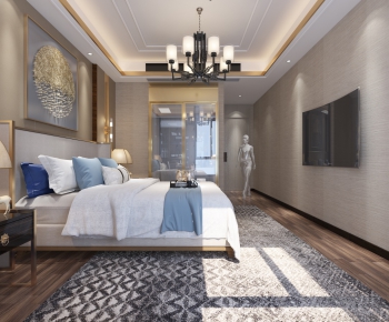 New Chinese Style Bedroom-ID:621324712