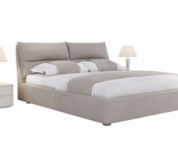 Modern Double Bed-ID:198635275