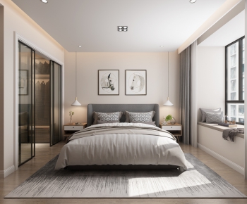 Nordic Style Bedroom-ID:650878648