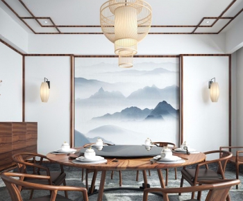 New Chinese Style Dining Room-ID:998704592