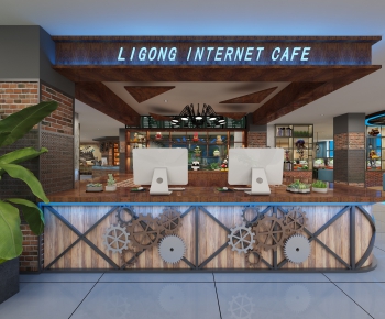 Industrial Style Internet Cafe-ID:300622425