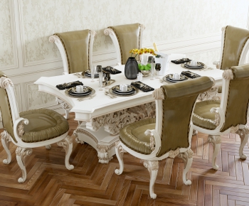 European Style Dining Table And Chairs-ID:704785661