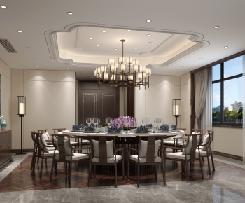 New Chinese Style Dining Room-ID:744367178