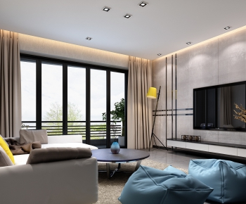 Modern A Living Room-ID:729363861