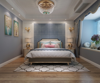 Simple European Style Bedroom-ID:985788721