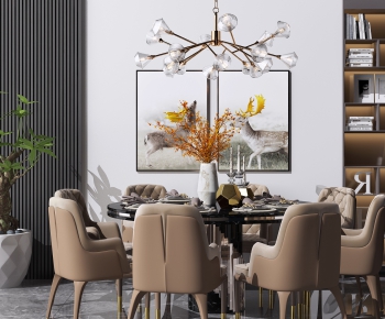 Modern Dining Table And Chairs-ID:658106191