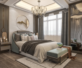 New Chinese Style Bedroom-ID:776836193