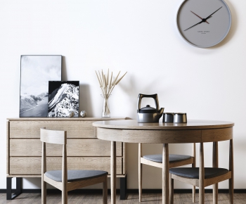 Nordic Style Dining Table And Chairs-ID:209960597