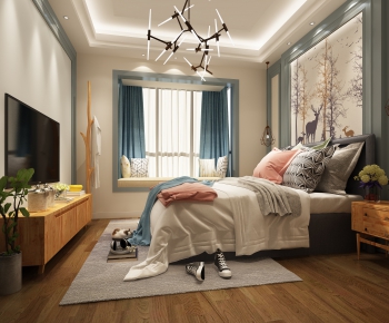 Nordic Style Bedroom-ID:968368723