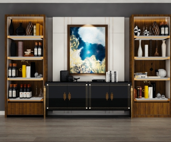 Post Modern Style Decorative Cabinet-ID:495805852