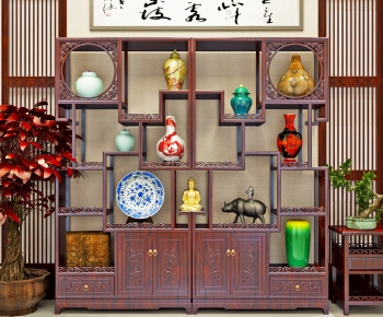 New Chinese Style Antique Rack-ID:302585771