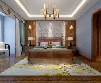 New Chinese Style Bedroom-ID:638536582